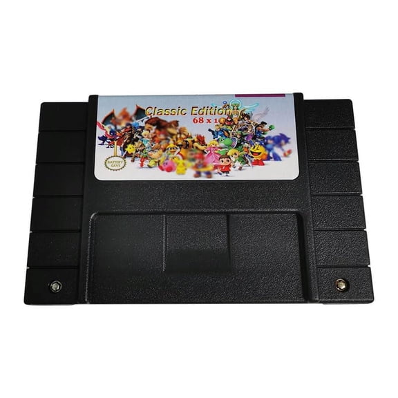 MultiCart 68-in-1 Game Cartridge, SNES, Super Nintendo [Physical]