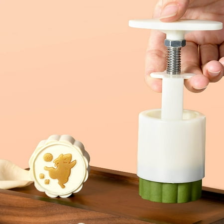 

1 Set Rabbit Mooncake Molds Cute Shape Biscuit Hand Press Molds Kitchen Accessories A
