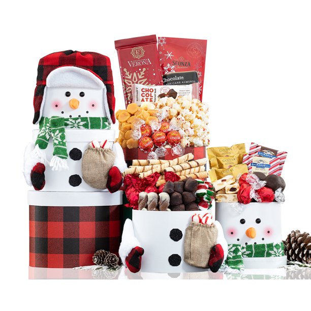 The Snowman Chocolate Tower by Wine Country Gift Baskets