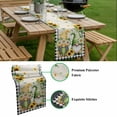 thumbnail image 5 of Sunflower Gnomes Table Runner - 70 Inch Long, Kitchen Dining Table Runner Dresser Scarves, Spring Farmhouse Vintage Daisy Leaf Plaid Farmhouse Decor for Coffee Tables Wedding Party Banquet, 5 of 8