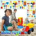 thumbnail image 3 of Jouets de Plage Bac à Sable / Ensemble de Jouets de Plage Enfants Unisexe Comprend Roue à Eau Buggy de Plage Seau Arrosoir Kit de Construction de Châteaux de Sable et Formes, 3 of 8