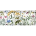 thumbnail image 3 of Wildflowers Kitchen Curtains 2 Panels UV Protected Tier Curtains, Half Window Curtains Kitchen Tiers for Guest Room Bathroom Sink Laundry Room Basement,36 x 27 Inch, 3 of 7