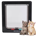 thumbnail image 2 of Puerta con mosquitera acrílica ABS para mascotas Bling Bling Ventana con cerradura Impermeable Mediana Negro, 2 of 6