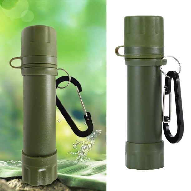 Paja de filtración de agua portátil Purifier al aire libre Survival Engranaje, filtro de agua de agua de paja, mejor útil de em verde Macarena purificador de agua portátil