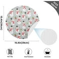 thumbnail image 4 of GZHJMY Christmas Snowman Round Placemats Set of 4, Non-Slip PVC Table Mats Washable Heat Resistant Place Mats for Kitchen Dining Table Christmas Home Decor, 15.4 Inch Table Mat, 4 of 7