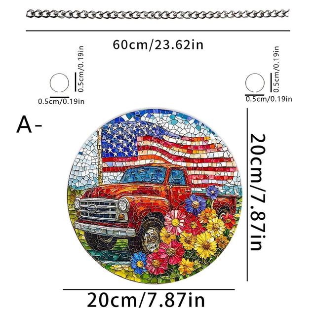 Independence Day Decorations Independence Day Celebration Acrylic Painted Window Decoration Hanging Decoration Wall Decoration Craft Hanging Decoration Home Decoration