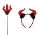thumbnail image 2 of Set de diadema y varita de Halloween: Cuernos de disfraz infantil y varita mágica para disfraces y cosplay en fiestas navideñas, 2 of 6