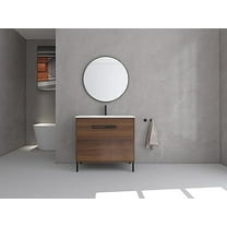 36" SINK VANITY WITH KD PACKAGE, PLYWOOD, SMC TOP, NO FAUCET