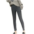 thumbnail image 5 of Winter Leggings for Women,High Waist Stretchy Thick Leggings Gray XL, 5 of 5