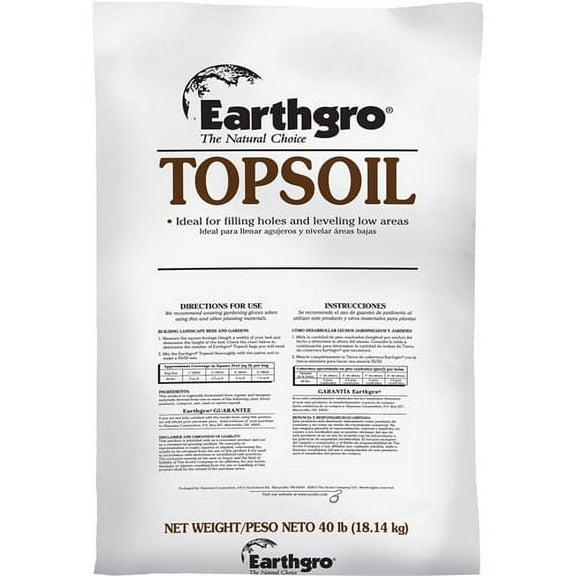 Earthgro Topsoil General-Purpose Soil for Gardens & Landscapes, 40 lbs
