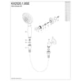 thumbnail image 3 of Kingston Brass KX2520SE Shower Scape Multi-Function Hand Shower Kit, Matte Black, 3 of 5