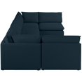 thumbnail image 4 of Meridian Furniture Mackenzie Navy Durable Linen Textured Modular Sectional, 4 of 8