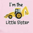 thumbnail image 2 of CafePress - Little Sister Backhoe I'm The Little Sister Body S - Long Sleeve Cotton Baby Bodysuit, 2 of 4