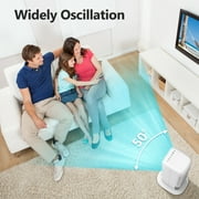 40 Evaporative Air Cooler Portable Tower Cooling Fan PRO CHOICE Oscillating Swamp Cooler, White
