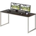 thumbnail image 2 of Commercial-Grade Office Computer Desk  x cm  Silver w/Espresso Top, 2 of 6