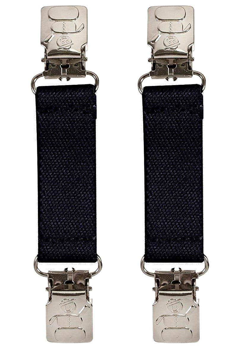 Hold’em Mitten & Hat Cap and Glove Clip Set for Toddler Kids - Navy Mitten with Striped Hat Clip