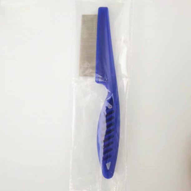 Typpkmm 1/ Pet Hair Shedding Comb with Stainless Steel Flea Comb for Dog 2pc