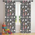 thumbnail image 5 of Blackout Kids Curtains,Dark Gray Princess Unicorn Cloud Pattern Childrens Insulated Curtains Set Of 2,Bedroom Essentials,Toddler Room Decor 42"x84", 5 of 5