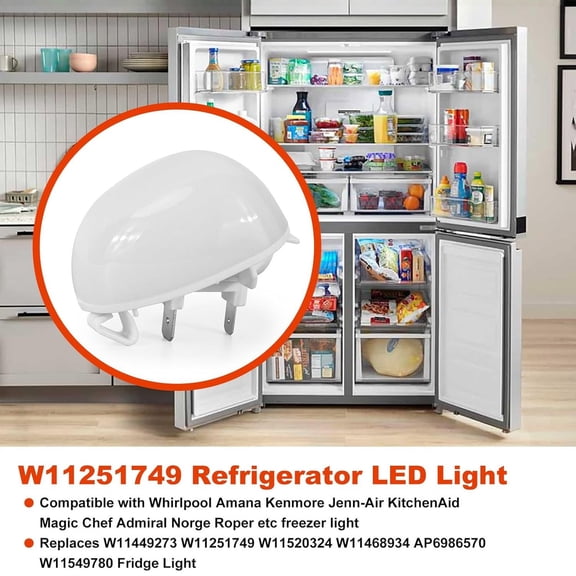 Refrigerator Led Light - Energy - Efficient, Cool White Lighting With Easy Installation, For Freezers, Refrigerators, Kitchen Appliances