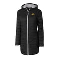 thumbnail image 2 of Women's Cutter & Buck Black Bowie State Bulldogs Rainier Primaloft Eco Hooded Long Coat, 2 of 3