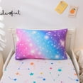 thumbnail image 5 of NTBED 4PCS Ombre Toddler Bedding Set Blue Purple Gradient Glitter Stars Comforter Sheet Sets for Baby Toddler Girls, 5 of 9