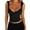 Black, variant on Daznico Tank Tops for Women,Women Contrast Lace Trim Crop Tank Top Vintage Spaghetti Strap Camisole Summer Streetwear,Size M