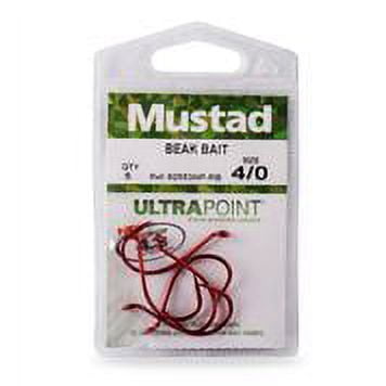 Mustad Barbless Octopus Fishing Hook (Red) - Size: 4/0