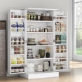 47” Kitchen Pantry Cabinets, Freestanding Kitchen Pantry Storage ...