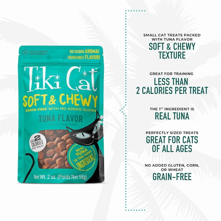 Tiki Cat Soft & Chewy Grain Free Tuna Treats, 8 × 2 oz. photo 5