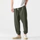 thumbnail image 1 of Ceisia Men's Breathable Loose Tapered Casual Pants with Elastic Drawstring Waist Green XXXL Gifts, 1 of 8