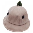 thumbnail image 1 of Children's Dinosaur Basin Hat Corduroy Basin Hat Topwoner Boys Cartoon Basin Hat With Windproof Rope, 1 of 8