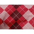 thumbnail image 4 of oneOone Cotton Cambric Bright Red Fabric Argyle Check Dress Material Fabric Print Fabric By The Yard 56 Inches Wide, 4 of 4