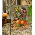 thumbnail image 1 of Autumn Chair 12x18 Patriotic Fall Harvest Pumpkin Garden Flag, 1 of 2