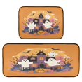 thumbnail image 2 of Kitchen Rug Set 2 Pieces Non Slip Kitchen Mat for Kitchen Home Floor Sink 47"x19"+27"x19" Haunted Houses and Ghosts, 2 of 7