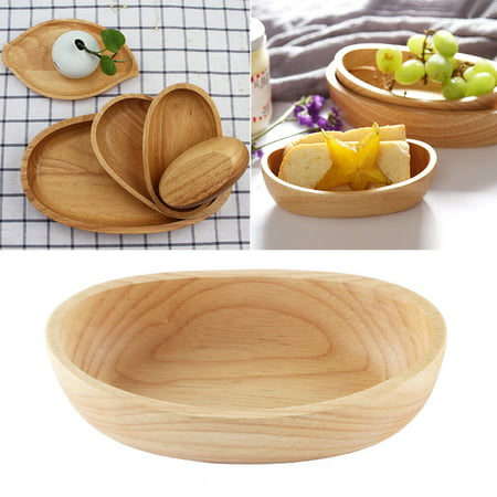 

1pc Wooden Snack Plate Dishes Fruit Plate Ship Shaped Design for Home Party Restaurant Hotel (Khaki Ship Shape 20x12.2x4.5cm)