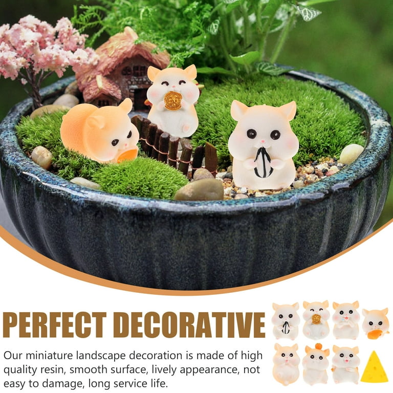 Hamster Ornaments Toys Resin Figurine Adornment Small Animal Figurines Fake Office