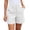 White, variant on Bosfbaoi Women's Chino Shorts High Waist Button Waistband Shorts Summer Casual Work Shorts with Pockets
