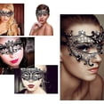 thumbnail image 5 of Máscara de mascarada para mujer, máscara de Metal brillante con diamantes de imitación, fiesta veneciana, baile de graduación, máscara de baile, accesorios de disfraces, 5 of 5