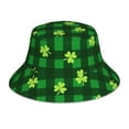 thumbnail image 3 of Daiia Happy St. Patrick's Day5 Pattern Bucket Hat - Trendy Cotton Sun Hat for Beach, Golf, Fishing - Fun Outdoor Vacation Boonie for Men and Women, 3 of 9