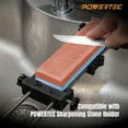 thumbnail image 4 of POWERTEC Sharpening Stone, Dual Sided 400/1000 Grit Whetstone, Knife Sharpening Stone with Non-slip Rubber Base, 71915N, 4 of 5