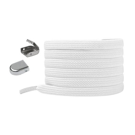 

Jygee 1 Pair Elastic Shoelaces Press Buckle Rubber Band Lazy Shoestring Sports Shoe Lace White