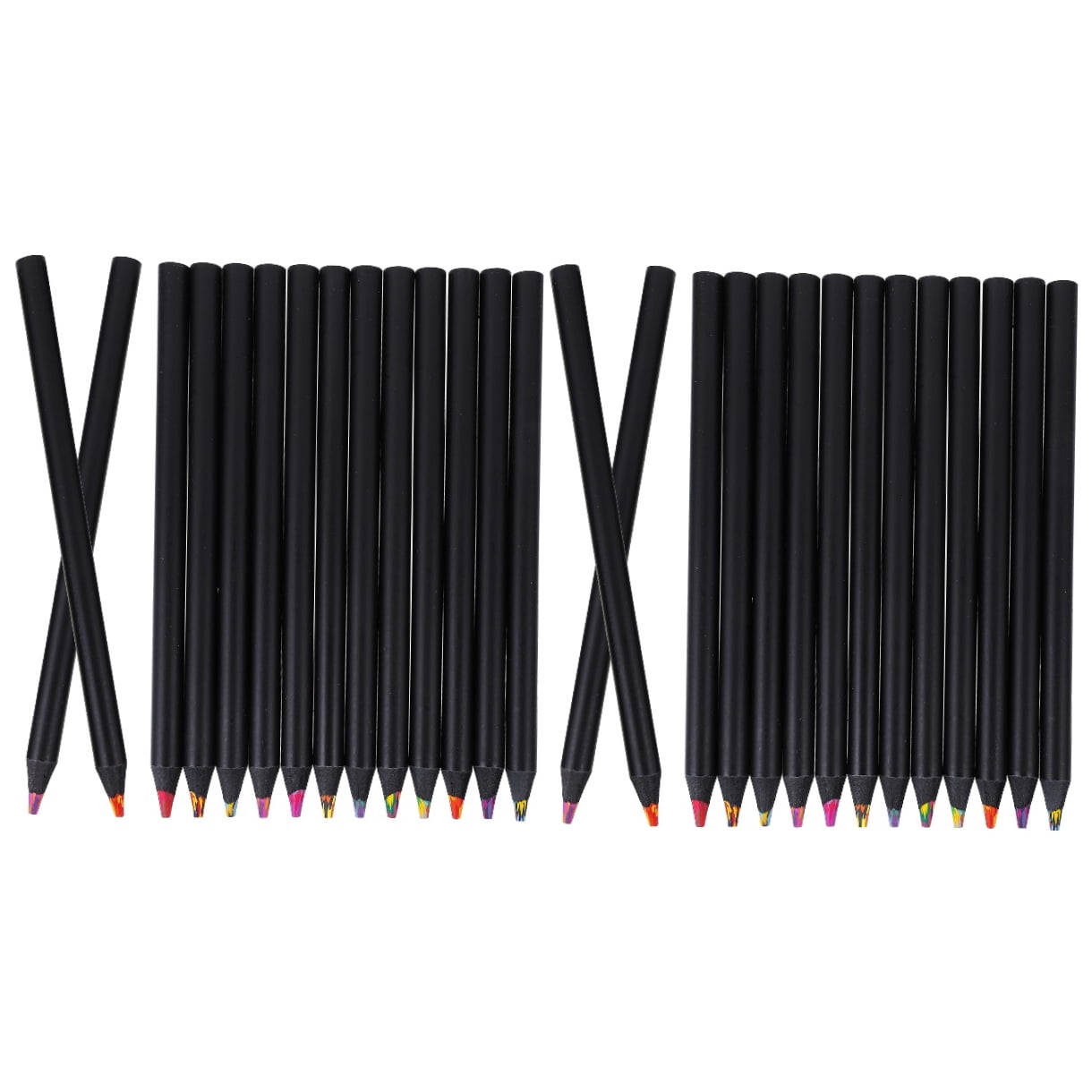 Set of 2 Pencil Coloring Pencils Drawing Lead Coloured Black
