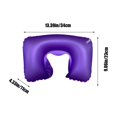 thumbnail image 3 of Rkxzt U-Shaped Inflatable Travel Neck Pillow Flocked Fabric Air Pillow,Compact for Airplanes Travel Light Inflatable Neck Pillow Support Head Neck/Lumbar for Traveling, Home, 3 of 6
