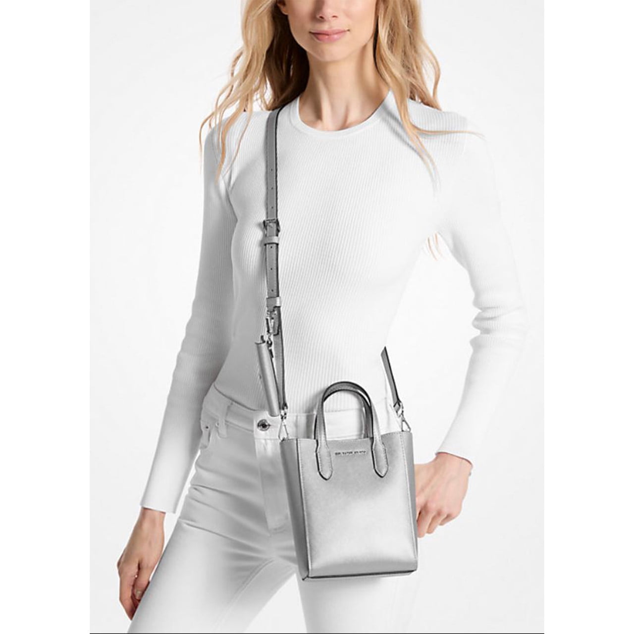 Michael Kors Women's Vincent Extra-Small Metallic Crossbody Bag