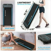 Gearstone Treadmills for Home, CITYSPORTS Walking Pad Treadmill with Audio Speakers, Slim & Portable