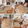 thumbnail image 6 of Summer Beach Washable Area Rug 8 x 10 ft Ocean Waves Starfish Shell Conch Coastal, Soft Non Slip Rugs Stain Repellent Indoor Felt Carpet for Living Dining Room Bedroom Home Office, 6 of 9