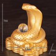 thumbnail image 2 of Bgsha Resin Snake Ornaments for Ruyi Snake Desktop Ornaments Bookcase Entryway Crafts Home, 2 of 7