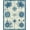 Blue, Pattern 6, variant on Flatwoven High Traffic Area Rug, Vintage Nautical Map Inspired Featuring Starfish and Sea Shell Silhouettes, Non Slip, Stain Resistant, Washable Area Rugs for Living Room, Bedroom(Blue, 4X6)
