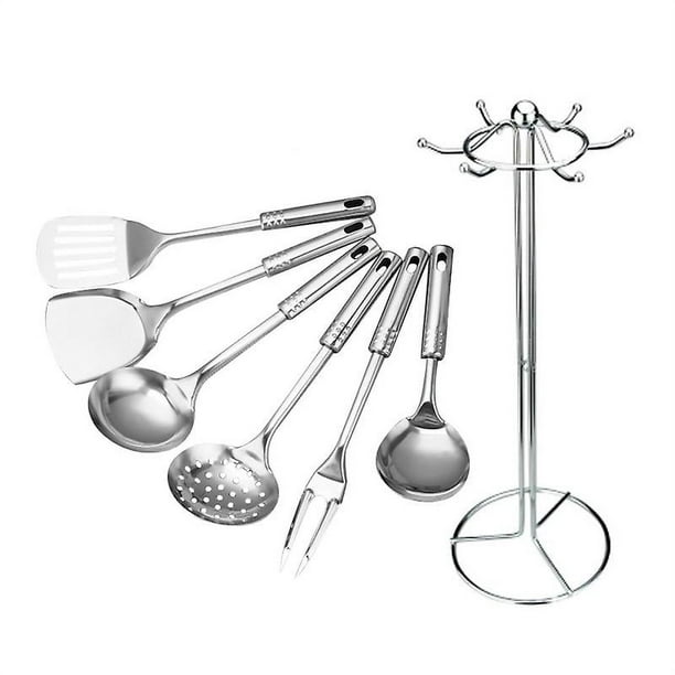 Utensilio de cocina de acero inoxidable de 7 piezas