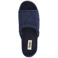 thumbnail image 4 of Women's Popcorn Slide Slipper W/Velour Insole Open Toe Slipper W/ Memory Foam (S, Navy-347), 4 of 5